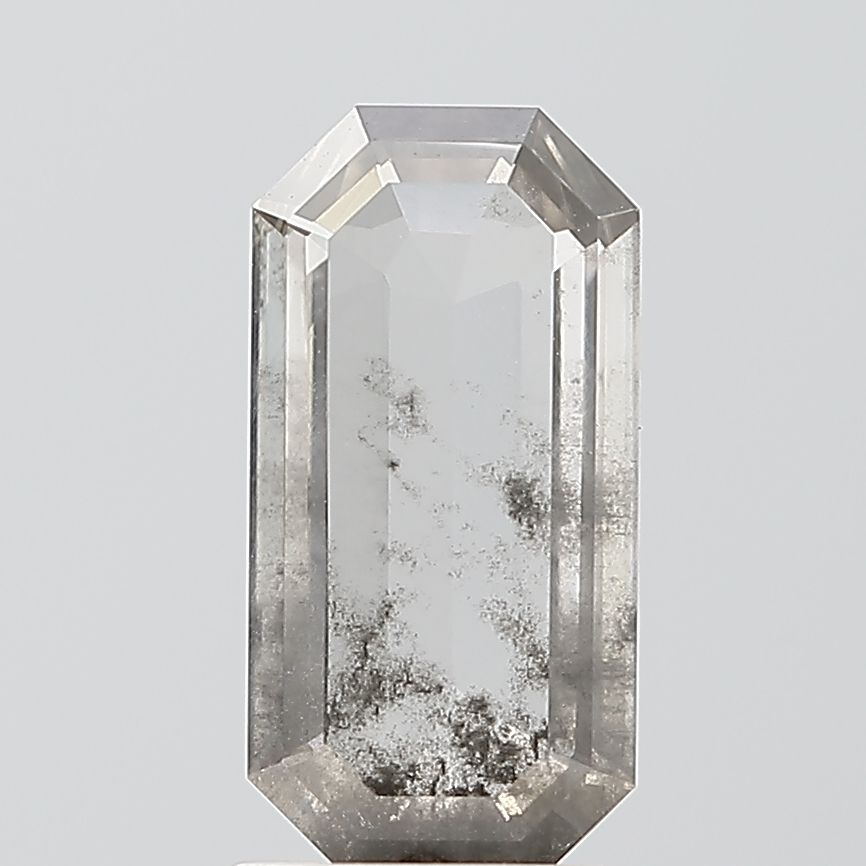 Emerald Salt And Pepper Lab-grown Diamond 1.7ct I2 loose diamond