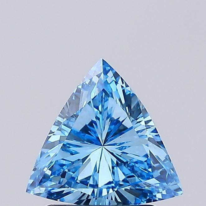Triangular Fancy Vivid Blue Lab-grown Diamond 1.17ct VS1 loose diamond