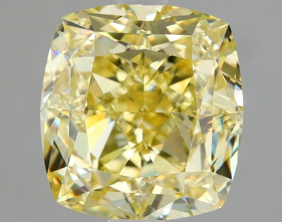 Cushion Fancy Yellow Natural Diamond 2.01ct VS2 loose diamond