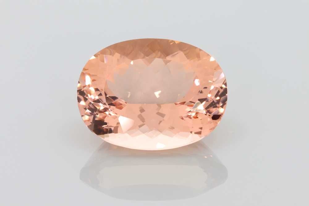 Oval Orange Morganite 19.15ct loose gemstone