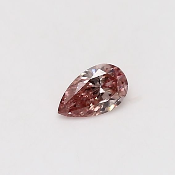 Pear Fancy Brownish Orangey Pink Natural Diamond 0.16ct VS2 loose diamond