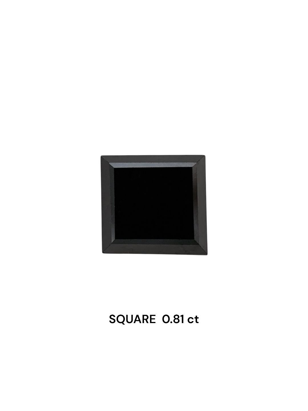 Square Fancy Black Natural Diamond 0.81ct VVS2 loose diamond