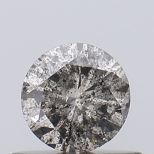 Round Salt And Pepper Natural Diamond 0.39ct I3 loose diamond