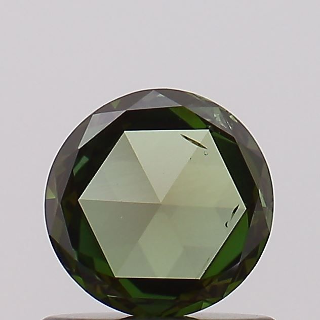 Rose Fancy Vivid Green Lab-grown Diamond 0.55ct SI1 loose diamond