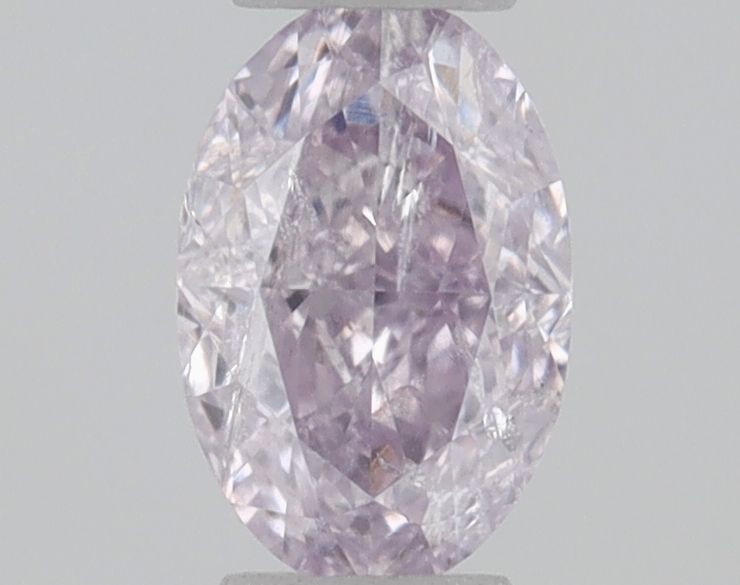 Oval Fancy Pink Purple Natural Diamond 0.2ct I2 loose diamond