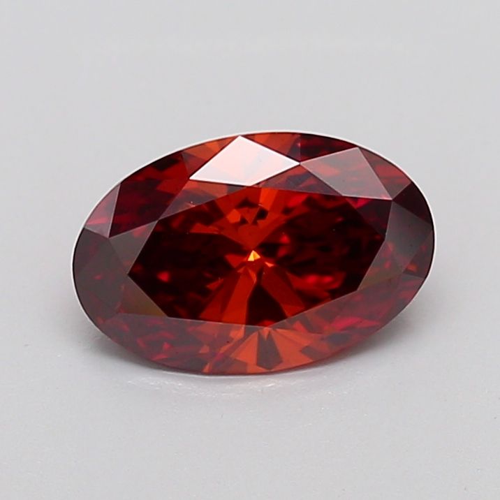 Oval Fancy Deep Orange Lab-grown Diamond 1.03ct VS1 loose diamond