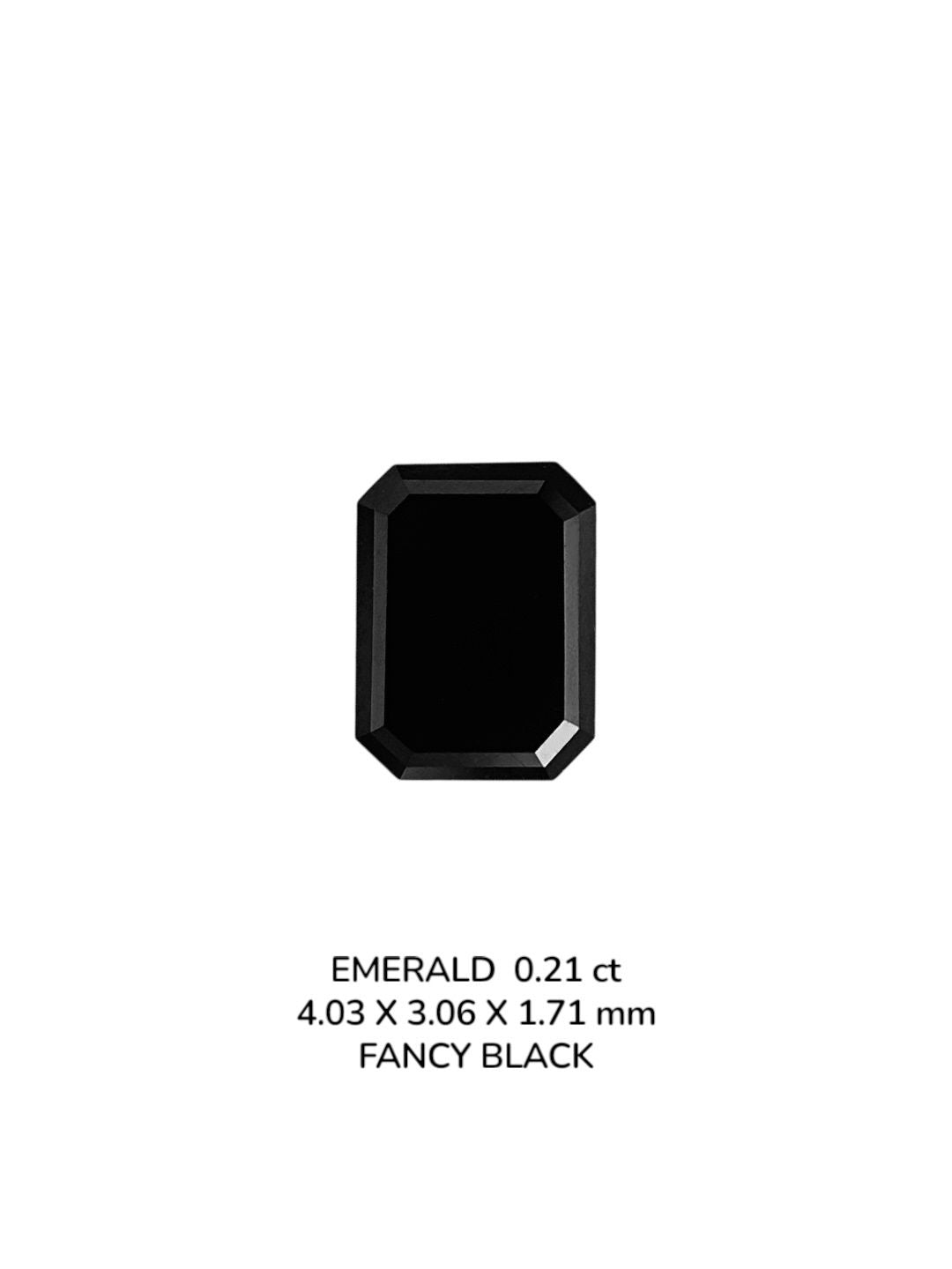 Emerald Fancy Black Natural Diamond 0.21ct VVS2 loose diamond