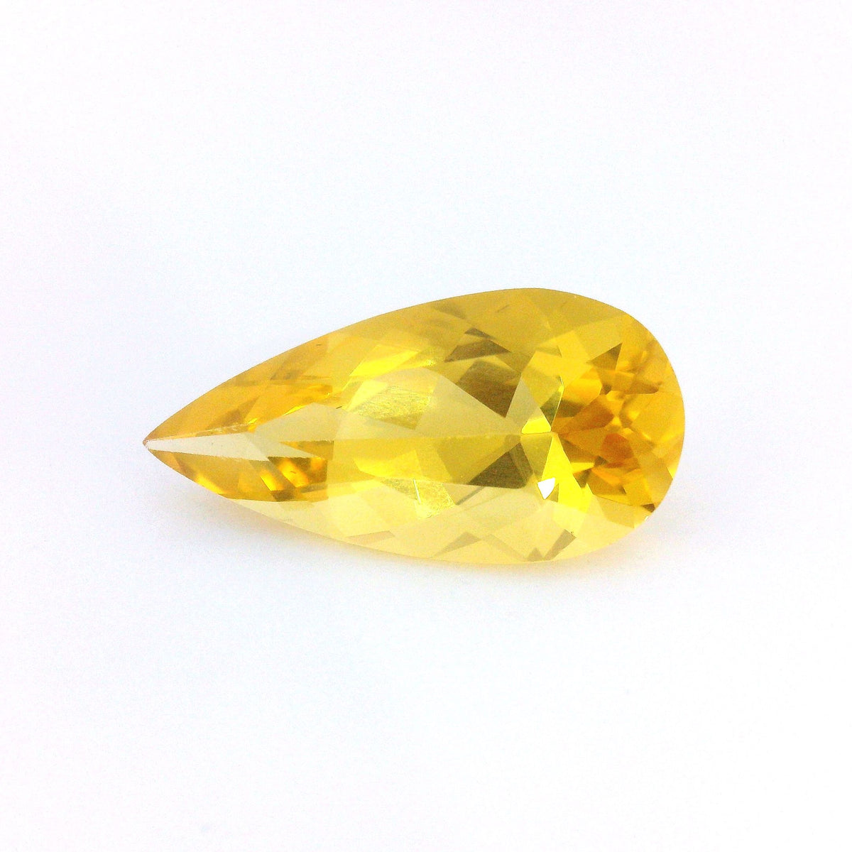 Pear Yellow Heliodor 3.24ct loose gemstone