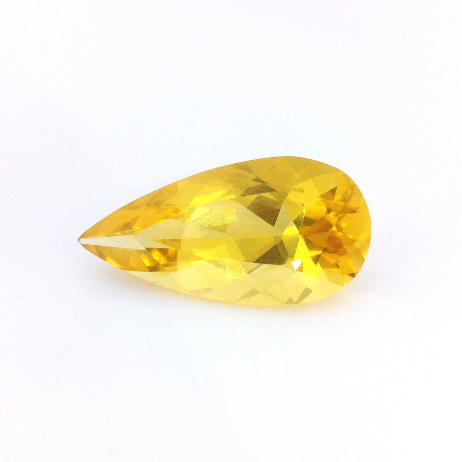 Pear Yellow Heliodor 3.24ct loose gemstone