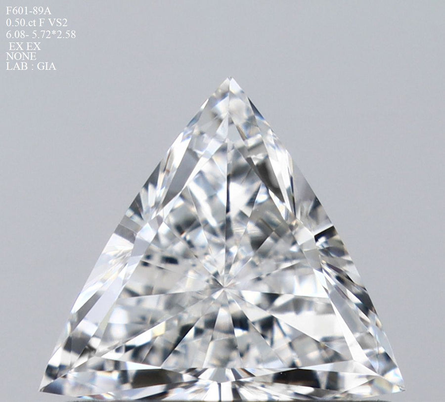 Triangular Natural Diamond 0.50ct F VS2
