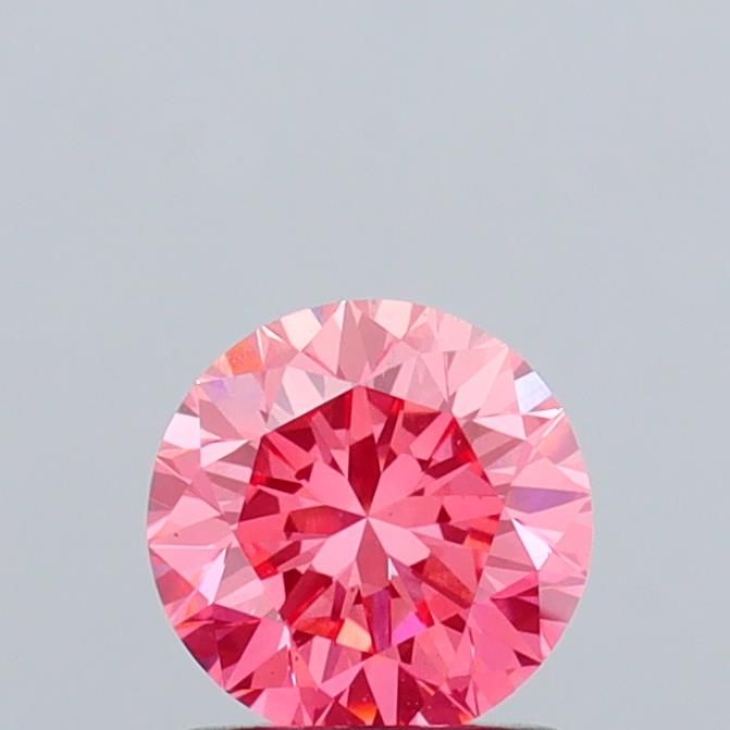 Round Fancy Vivid Pink Lab-grown Diamond 1.07ct VS1 loose diamond