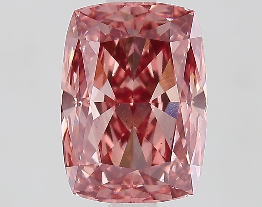 Cushion Fancy Vivid Brownish Pink Lab-grown Diamond 2.09ct VS1 loose diamond