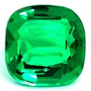 Cushion Green Emerald 1.5ct loose gemstone