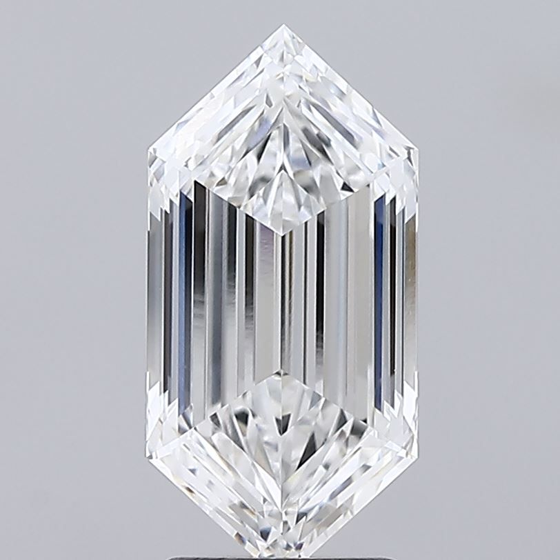 Hexagonal Lab-Grown Diamond 2.59ct E VVS1