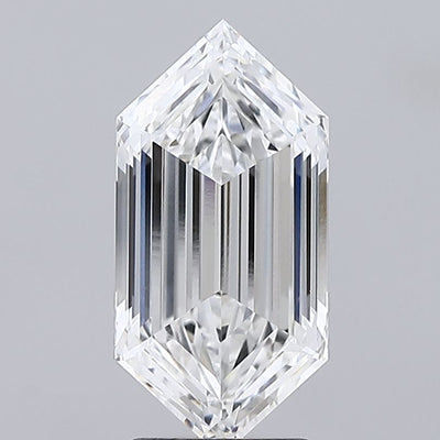 Hexagonal Lab-Grown Diamond 2.59ct E VVS1