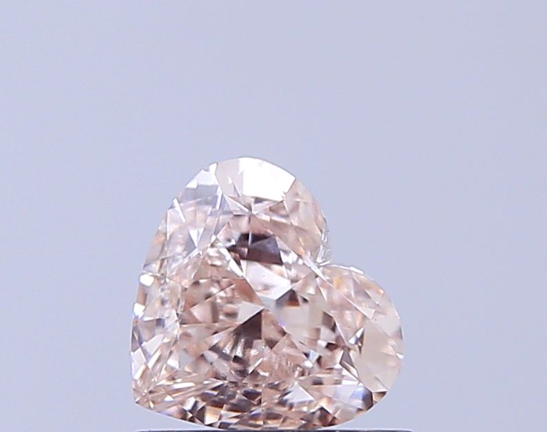 Heart Fancy Light Pinkish Brown Lab-grown Diamond 1.03ct VVS2 loose diamond