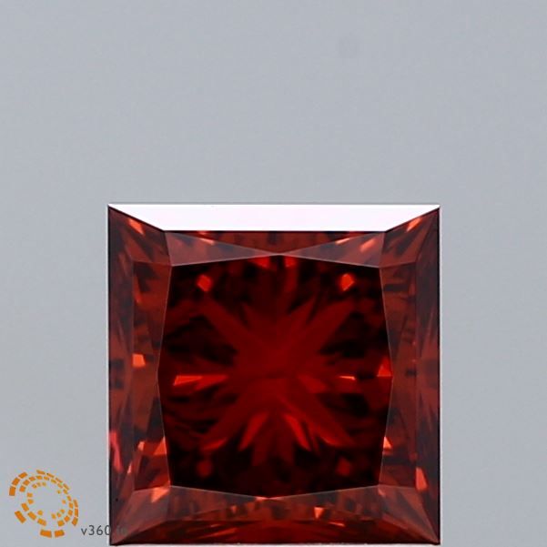 Princess Fancy Deep Orange Lab-grown Diamond 1.51ct VS1 loose diamond
