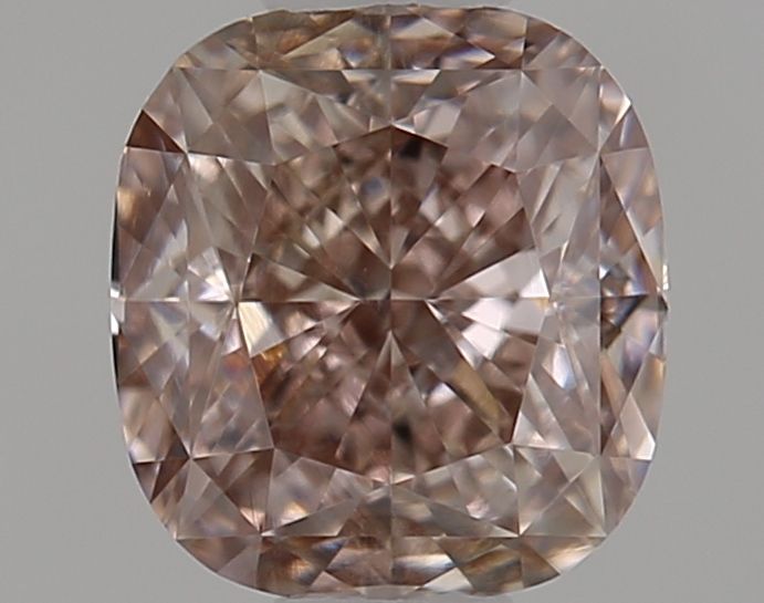 Cushion Fancy Pinkish Brown Natural Diamond 0.5ct VS2 loose diamond