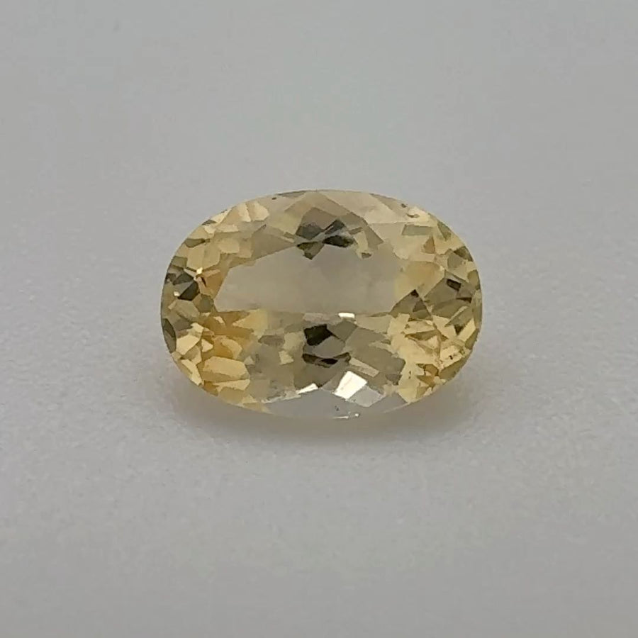 Oval Yellow Topaz 0.8ct loose gemstone