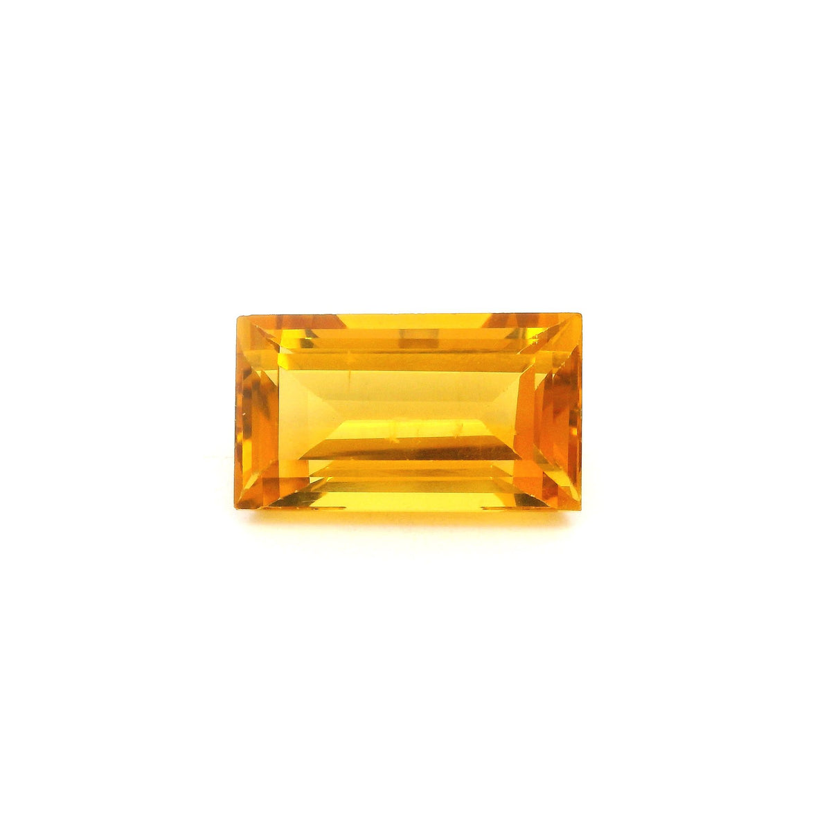 Rectangular Yellow Heliodor 4.38ct loose gemstone
