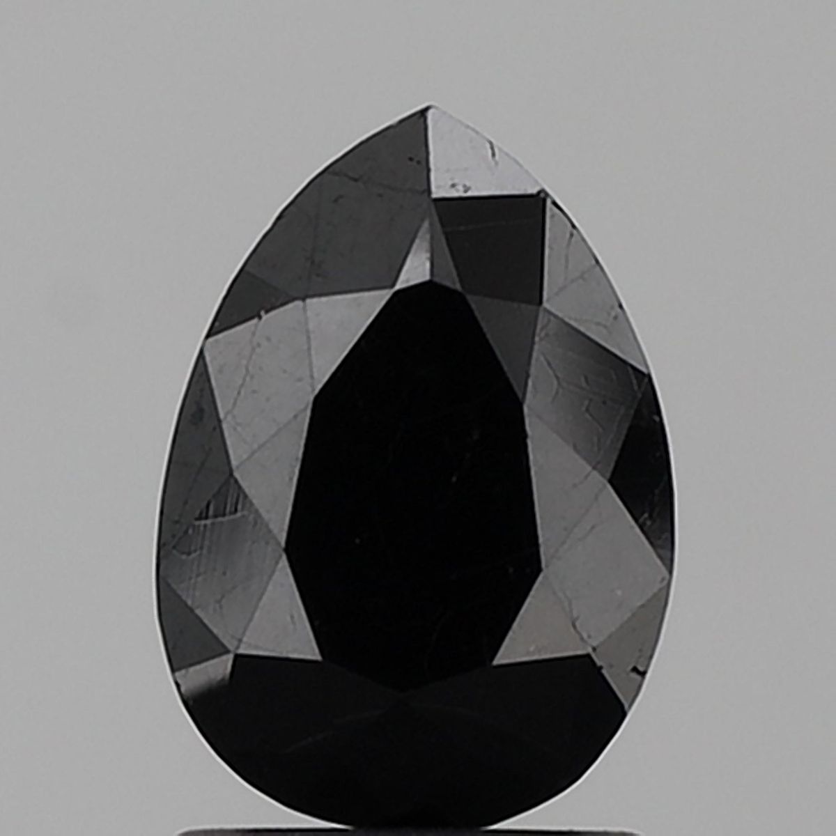 Pear Black Natural Diamond 1.51ct VVS2 loose diamond