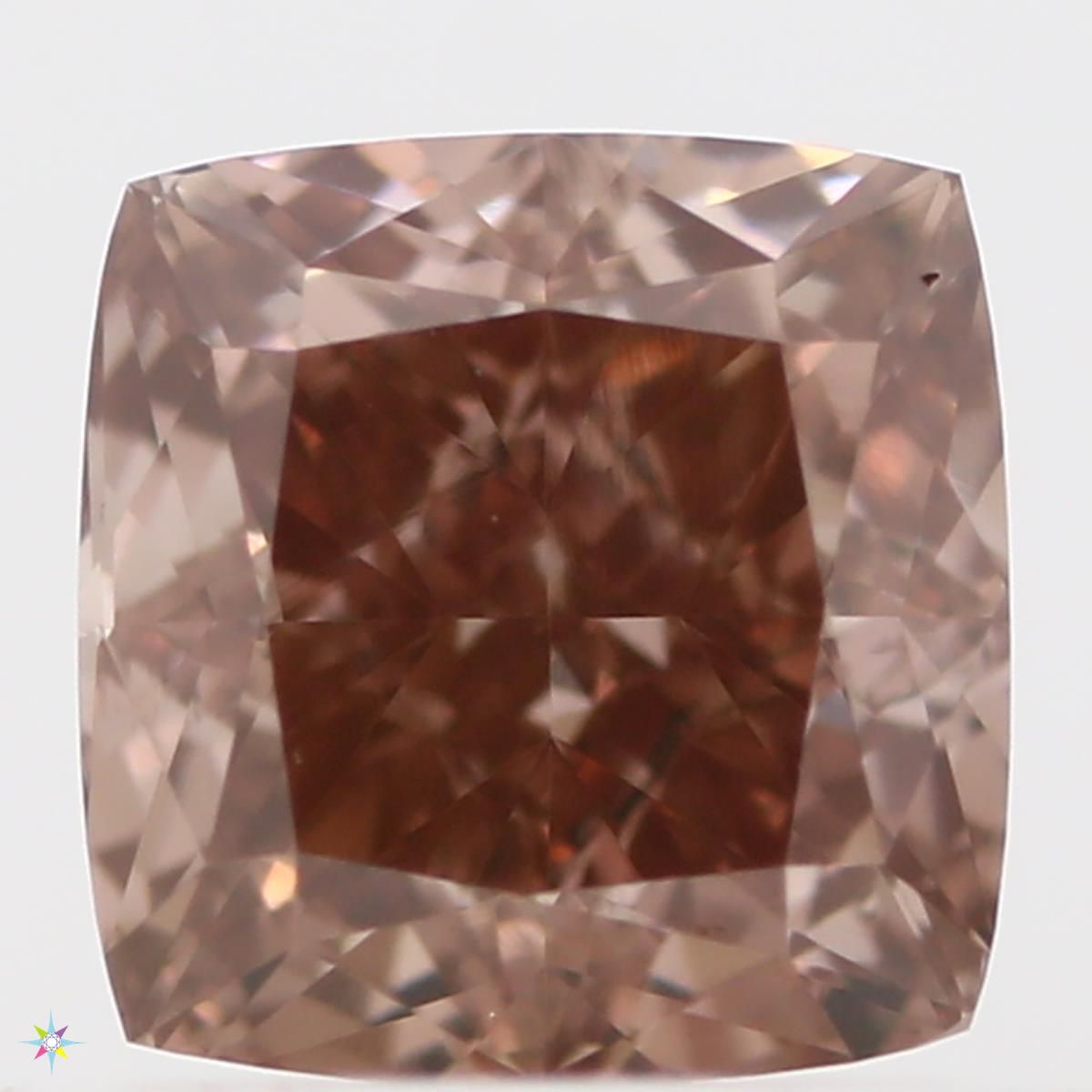 Cushion Fancy Deep Brown Pink Natural Diamond 0.62ct VS1 loose diamond