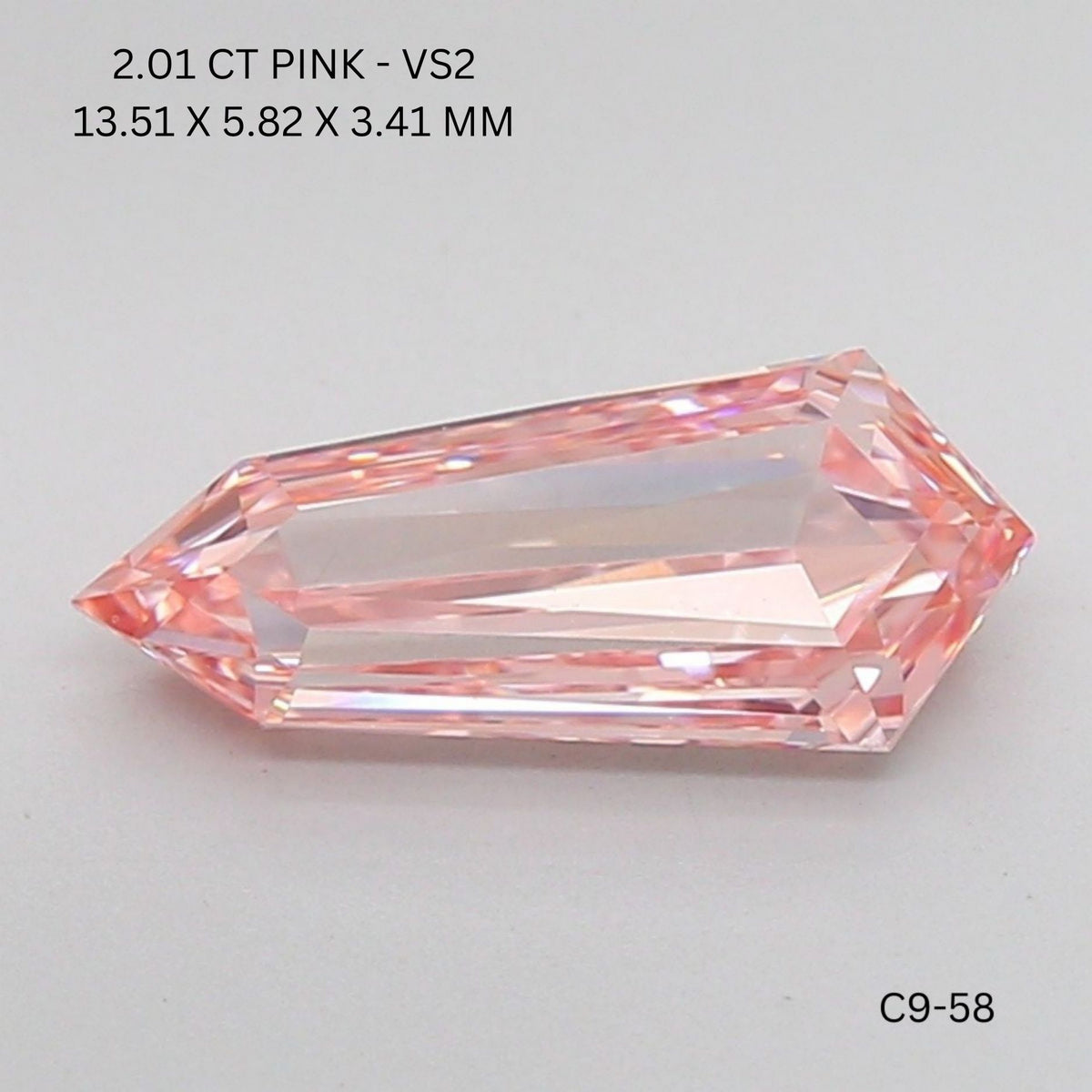 Shield Pink Natural Diamond 2.01ct VS2 loose diamond