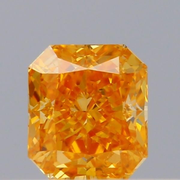 Radiant Fancy Intense Yellow Orange Natural Diamond 0.24ct SI1 loose diamond