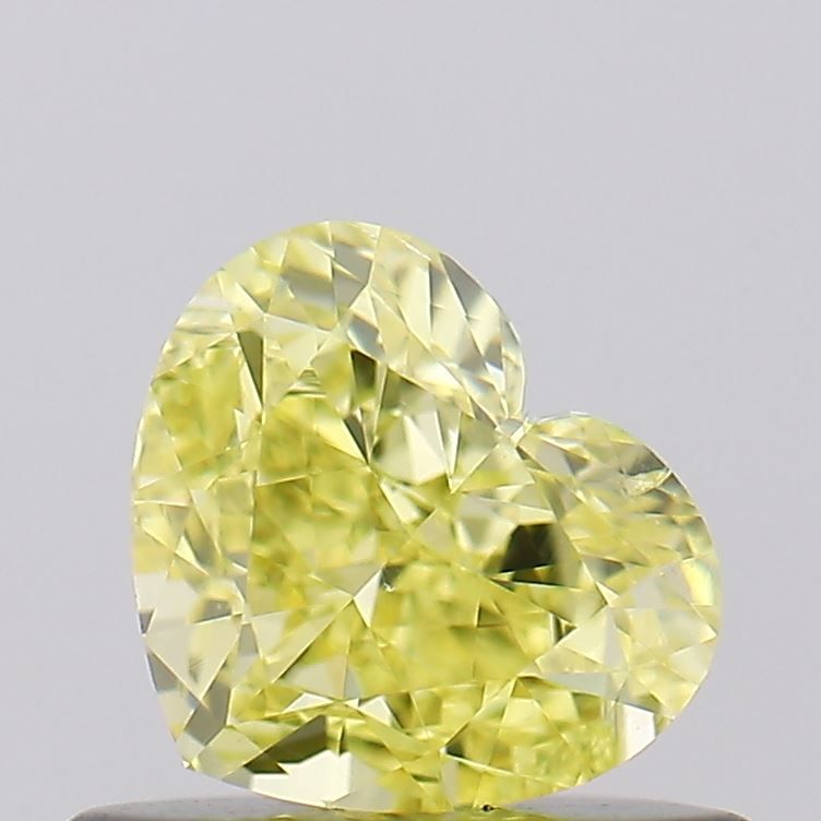 Heart Fancy Intense Yellow Natural Diamond 0.51ct SI1 loose diamond