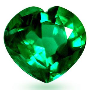 Heart Green Emerald 2.22ct loose gemstone