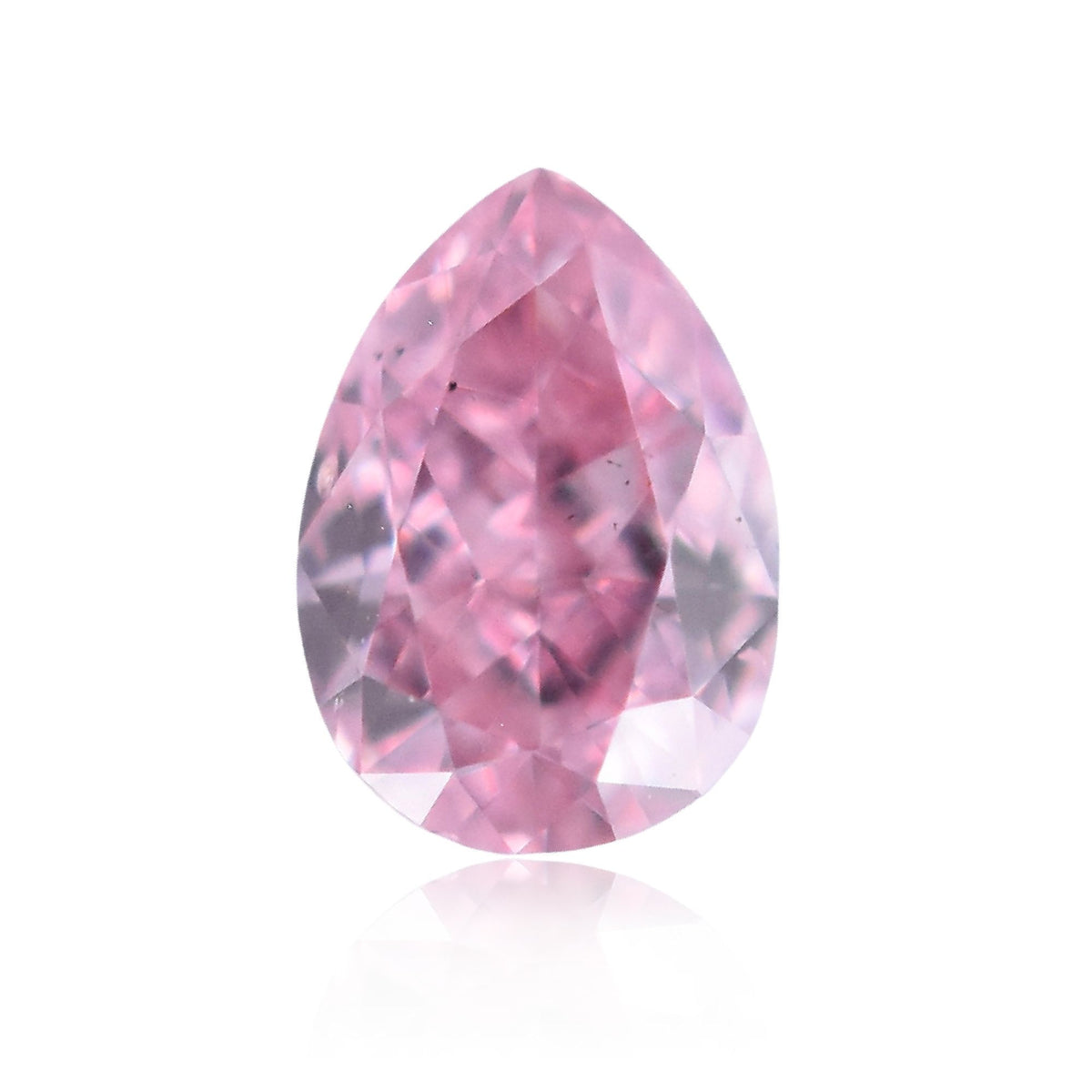 Pear Fancy Intense Purplish Pink Natural Diamond 0.1ct loose diamond