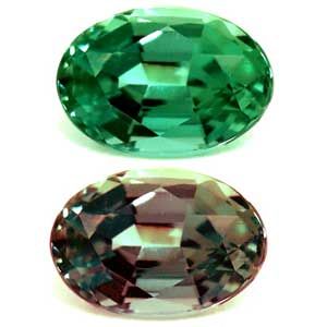 Oval Green Alexandrite 0.2ct loose gemstone
