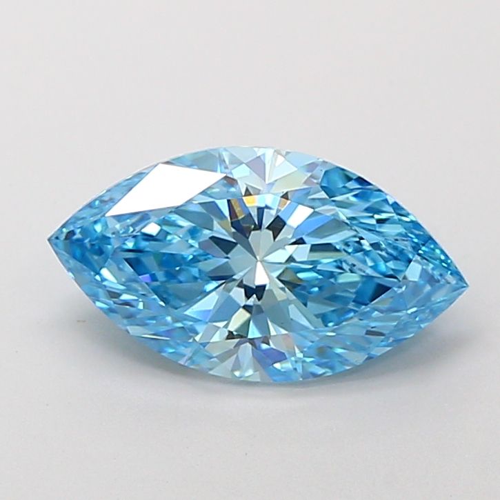Marquise Fancy Vivid Blue Lab-grown Diamond 2.04ct VVS2 loose diamond