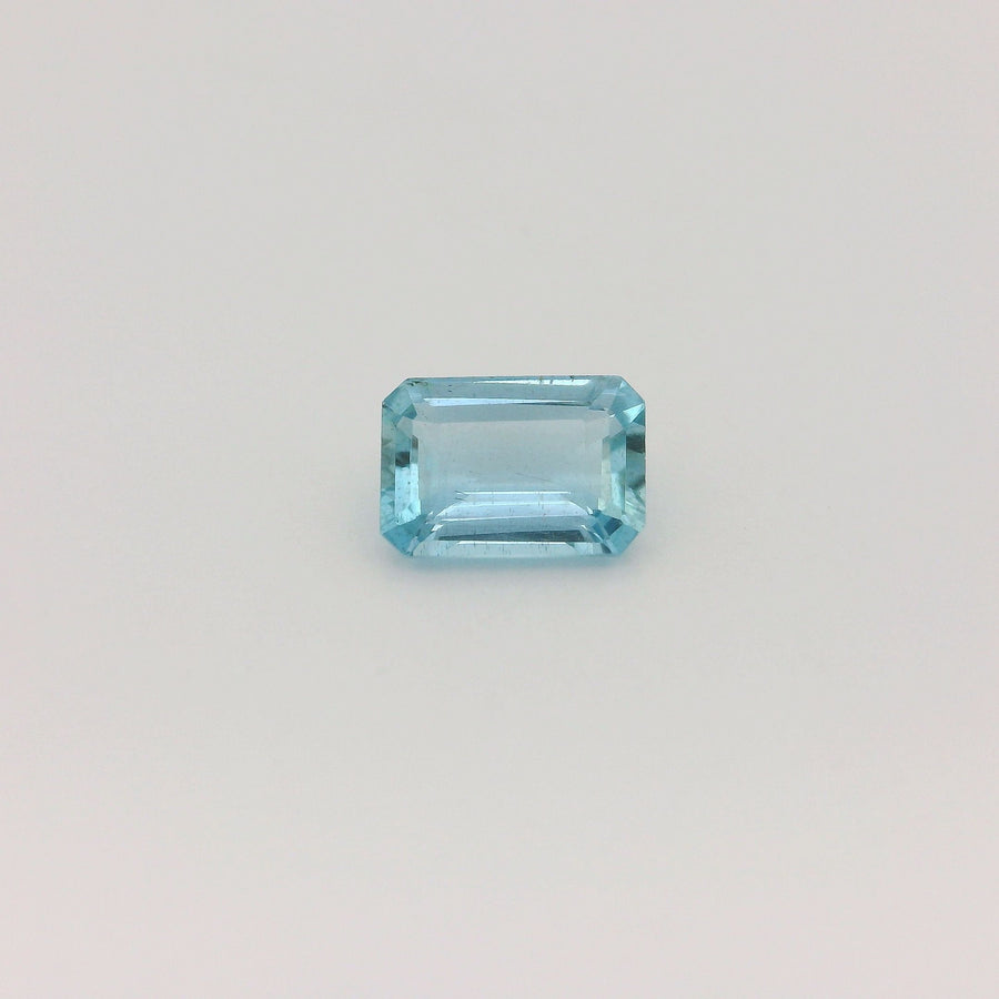 Octagonal Blue Aquamarine 0.74ct loose gemstone