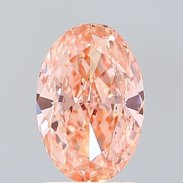 Oval Fancy Intense Brownish Orange Lab-grown Diamond 2.04ct VVS2 loose diamond