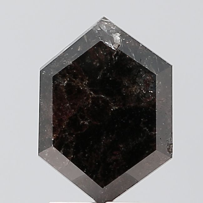 Hexagonal Salt And Pepper Natural Diamond 2.68ct VS2 loose diamond