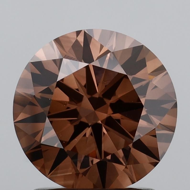 Round Fancy Brown Lab-grown Diamond 1.52ct VS1 loose diamond