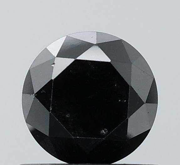 Round Black Natural Diamond 0.93ct VS1 loose diamond