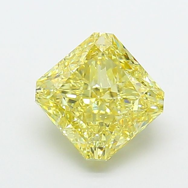 Square Radiant Fancy Yellow Lab-grown Diamond 3.05ct VVS2 loose diamond