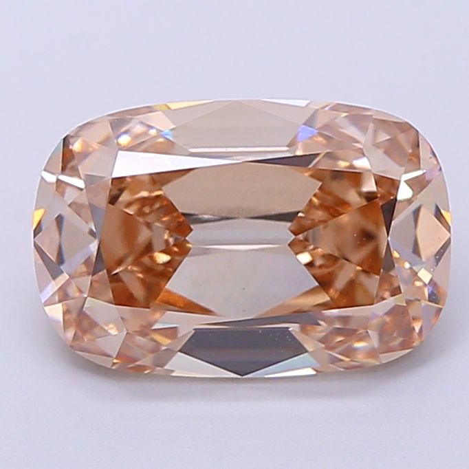 Cushion Fancy Light Brown Lab-grown Diamond 3.04ct VVS2 loose diamond