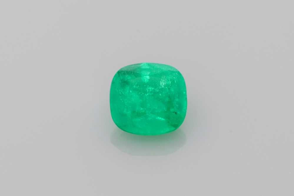 Cushion Green Emerald 1.26ct loose gemstone