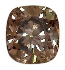 Cushion Light Champagne Natural Diamond 1.04ct SI1 loose diamond