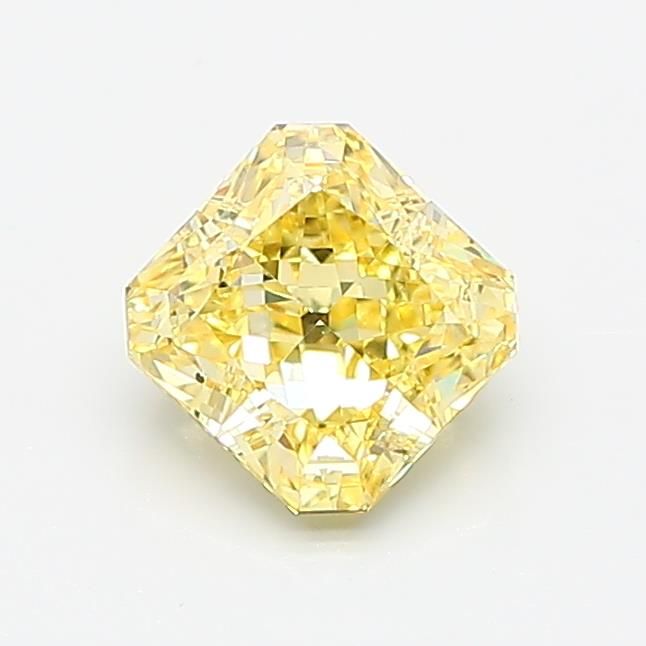 Square Radiant Fancy Intense Yellow Lab-grown Diamond 1.01ct VS2 loose diamond
