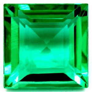 Square Green Emerald 1.5ct loose gemstone