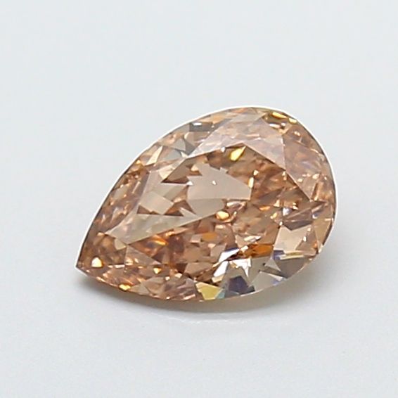 Pear Fancy Vivid Brown Lab-grown Diamond 0.75ct VS1 loose diamond