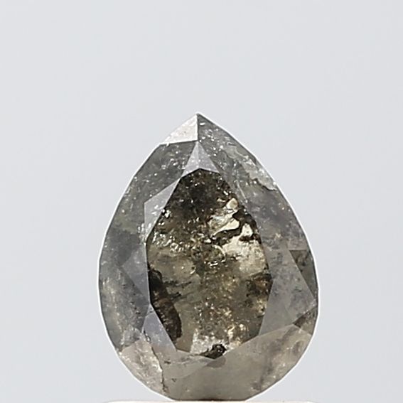 Pear Salt And Pepper Natural Diamond 0.87ct VS2 loose diamond