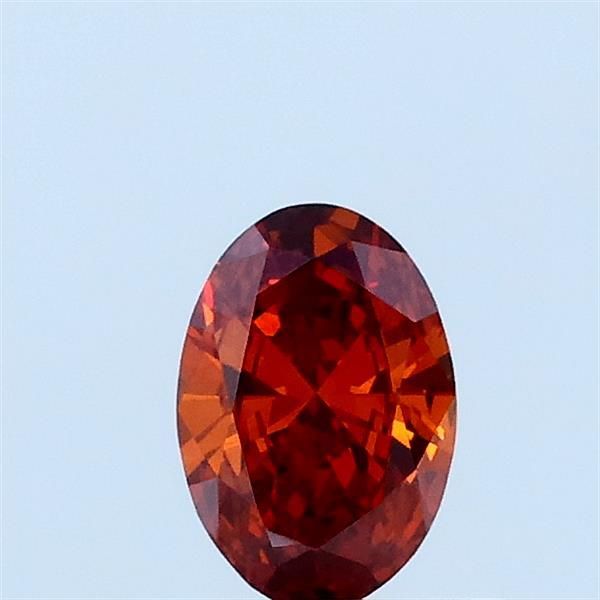 Oval Fancy Vivid Orange Lab-grown Diamond 0.31ct VVS2 loose diamond