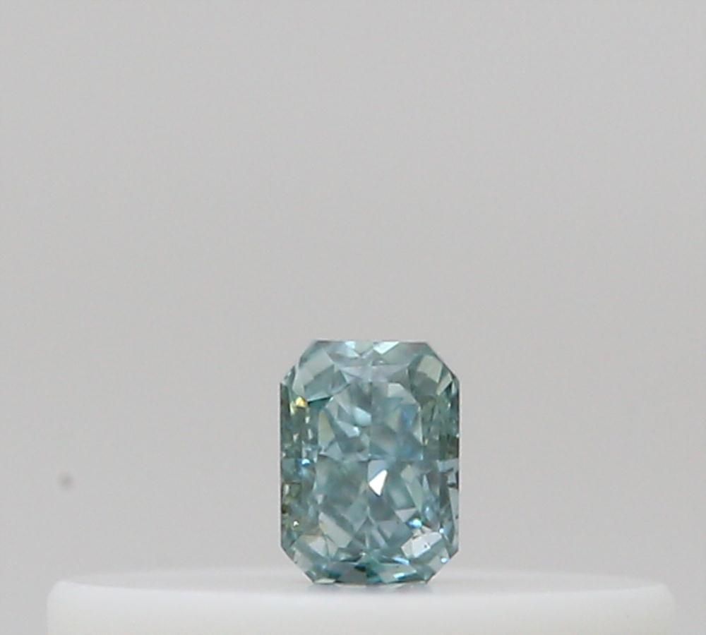 Radiant Fancy Deep Blueish Green Natural Diamond 0.04ct loose diamond