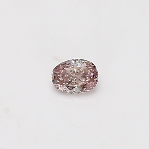Oval Fancy Brownish Pink Natural Diamond 0.11ct loose diamond