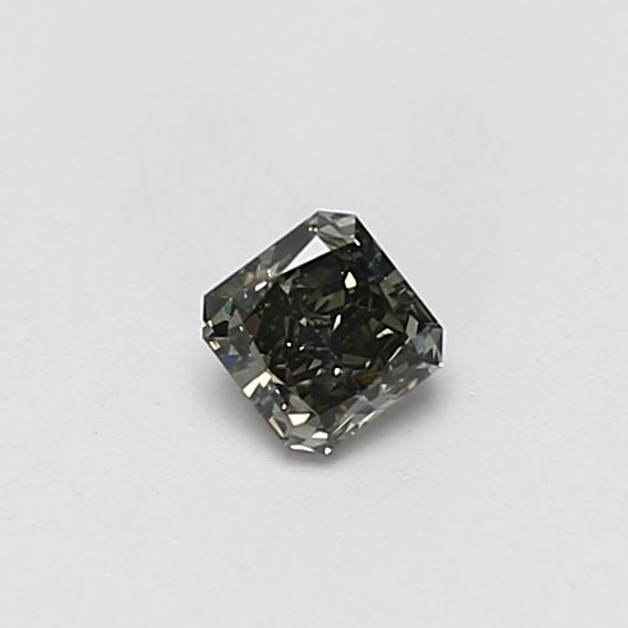 Radiant Fancy Dark Green Gray Natural Diamond 0.26ct SI2 loose diamond